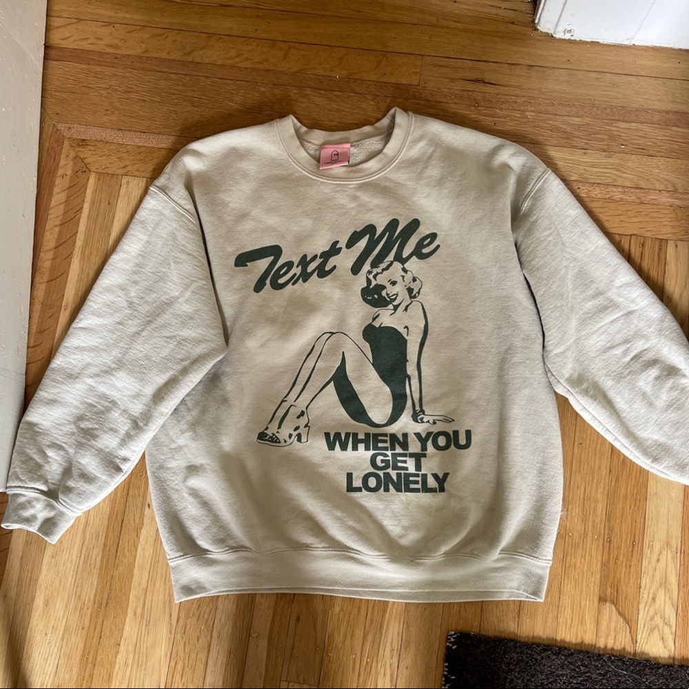 Lonely Ghost ‘text me when you get lonely’ crew
